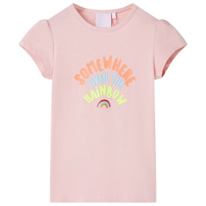 Camiseta infantil rosa claro 140 D