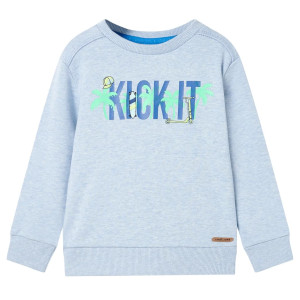 Sudadera infantil azul suave melange 128 D