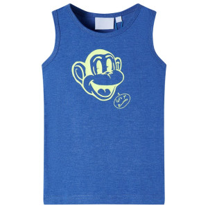 Camiseta de tirantes infantil azul mélange 92 D