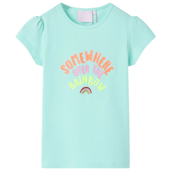 Camiseta infantil aguamarina claro 116 D