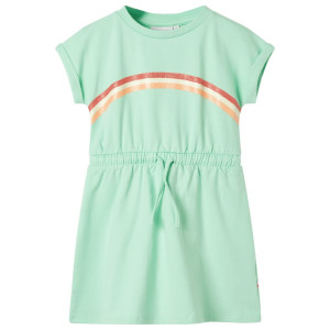 Vestido infantil con cordón verde chillón 92 D