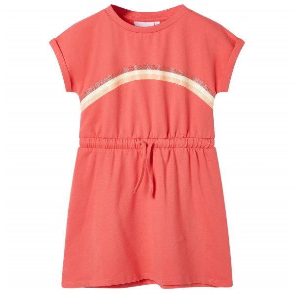 Vestido infantil com cordão de coral 116 D