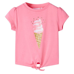 Camiseta infantil rosa brillante fluorescente 104 D