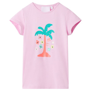 T-shirt infantil em lilás 140 D