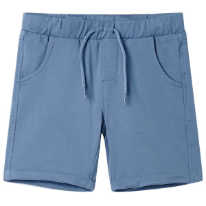 Pantalones cortos infantiles con cordón azul oscuro 104 D