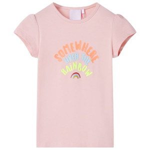 T-shirt infantil rosa brilhante 92 D