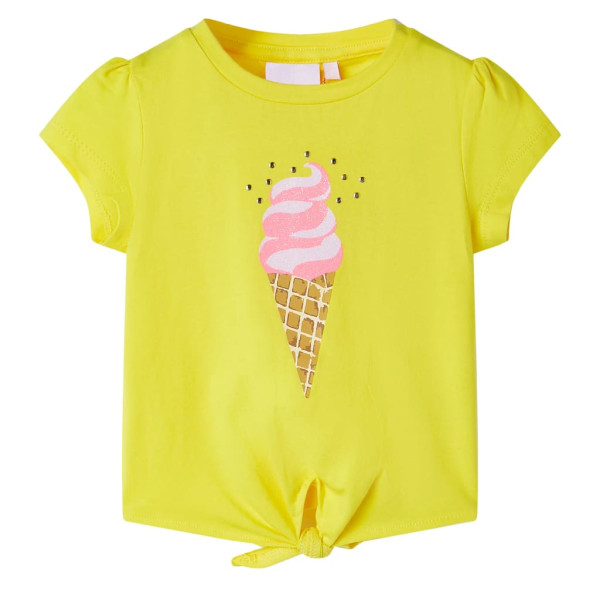 T-shirt infantil amarela 104 D