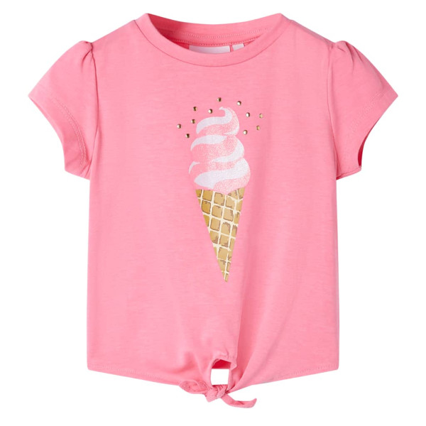 Camiseta infantil rosa brillante fluorescente 116 D