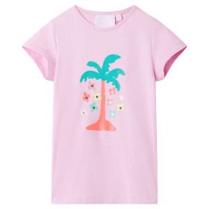 Camiseta infantil color lila 104 D