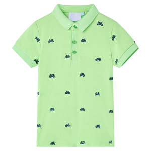 Polo infantil verde neón 104 D