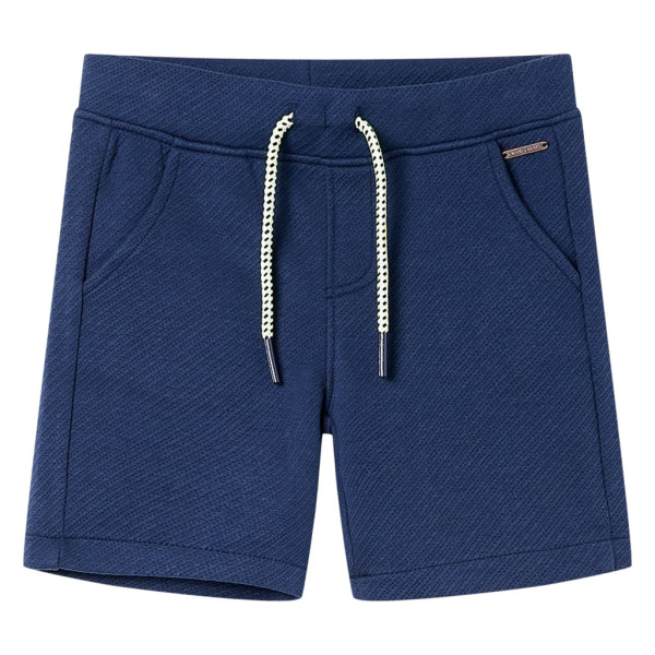 Pantalones cortos infantiles con cordón azul oscuro 92 D