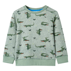 Sudadera infantil caqui claro mélange 92 D