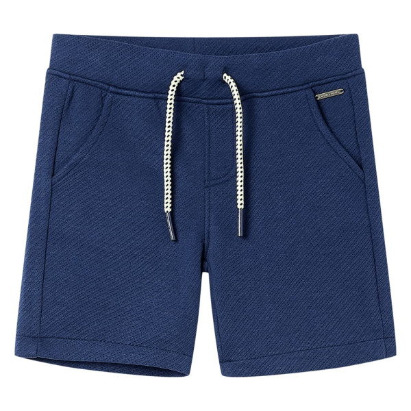 Pantalones cortos infantiles con cordón azul oscuro 140 D