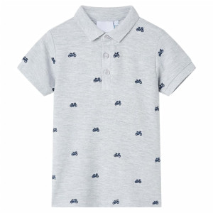 Polo infantil gris melange 92 D