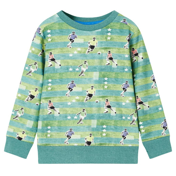 Sudadera infantil verde claro melange 128 D