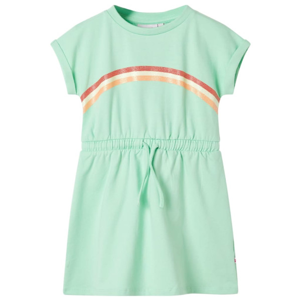 Vestido infantil con cordón verde chillón 140 D