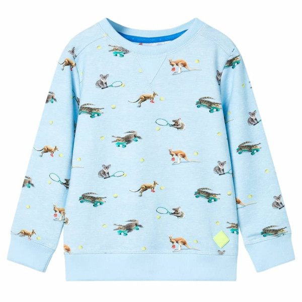 Sudadera infantil azul claro mélange 104 D