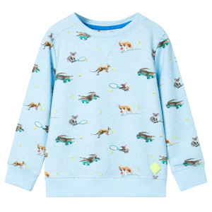 Sudadera infantil azul claro mélange 92 D