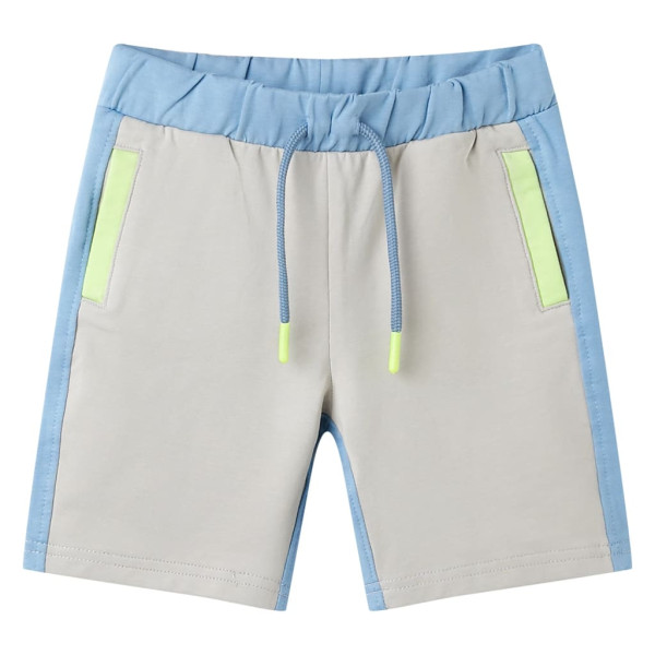 Pantalón corto infantil con cordón azul 104 D