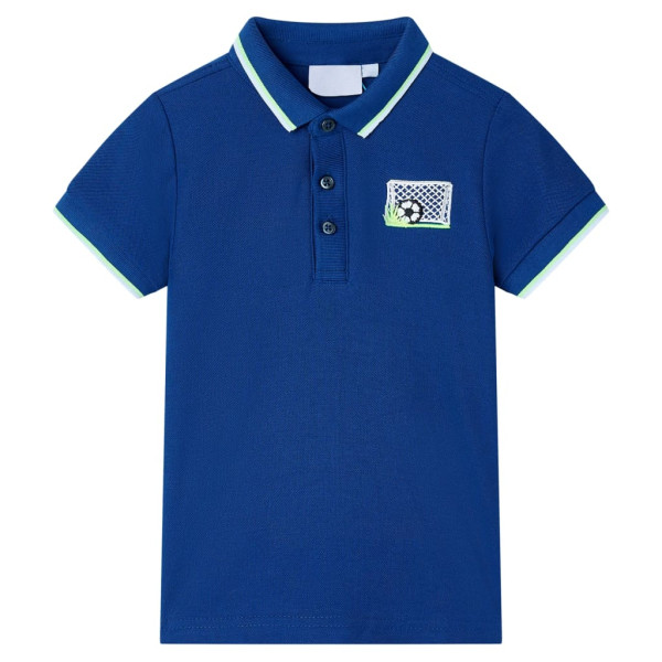 Pólo infantil azul escuro 116 D