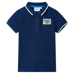 Polo infantil azul oscuro 128 D