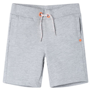 Pantalón corto infantil con cordón gris 116 D