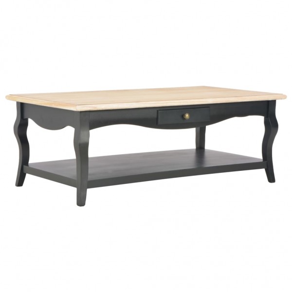 Mesa de centro de MDF negra 110x60x40 cm D