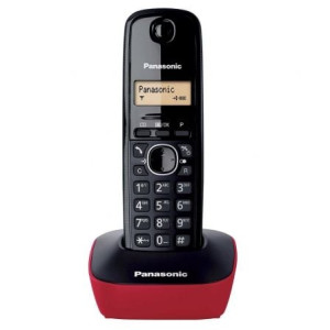 Telefone sem fio Panasonic KX-TG1611SPR preto/vermelho D