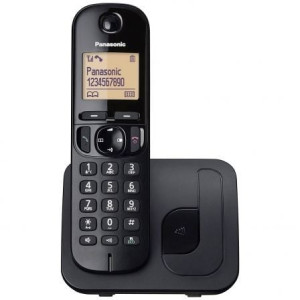 Telefone sem fio Panasonic KX-TGC210SPB preto D