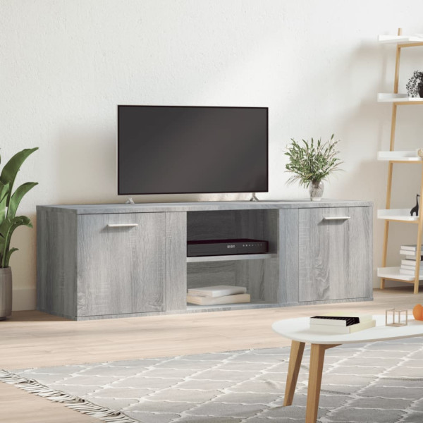 Mueble de TV de madera de ingeniería gris sonoma 120x34x37 cm D