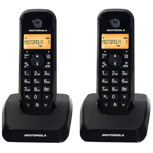Teléfono Inalámbrico Motorola S1202 DUO negro D