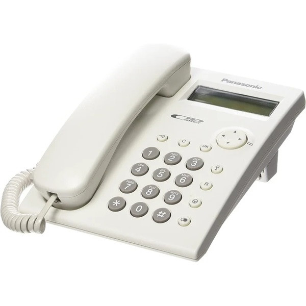 Teléfono fijo con cable Panasonic KXTSC11EXW blanco D
