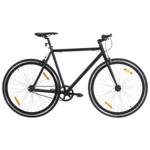 Bicicleta de piñón fijo negro 700c 59 cm D