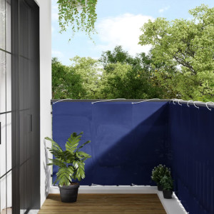 Pantalla de balcón 100% poliéster Oxford azul 120x700 cm D
