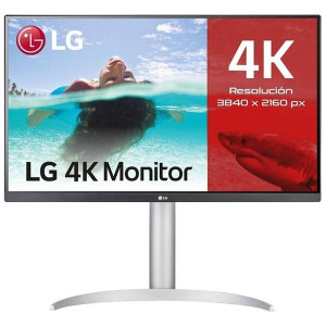 Monitor LG 27" LED UHD 27UP85NP-W plata D