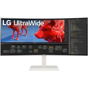 Monitor Profesional LG UltraWide 37.5" WQHD+ curvo 38WR85QC-W blanco D