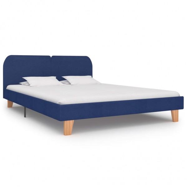 Estructura de cama de tela azul 180x200 cm D