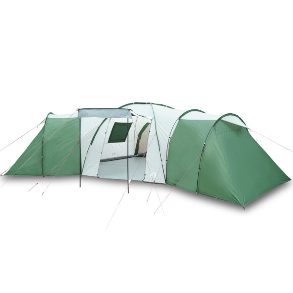 Tenda para 12 pessoas Tafetán 185T verde 840x720x200 cm D