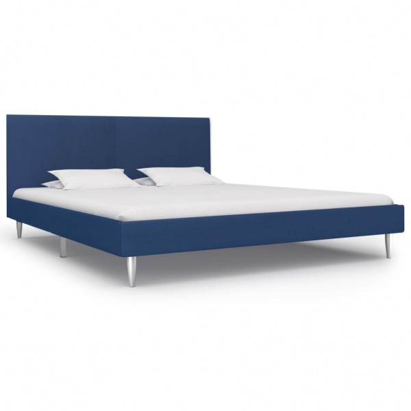 Estructura de cama de tela azul 180x200 cm D
