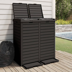 Preto polipropileno outer bin 78x41x86 cm D