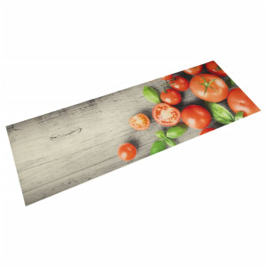 Tapete de cozinha lavável de veludo tomate 60x180 cm D