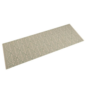 Alfombra de cocina lavable terciopelo hojas 45x150 cm D