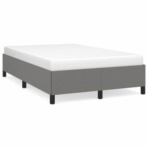 Estructura de cama tela gris oscuro 120x190 cm D