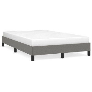 Estructura de cama tela gris oscuro 120x190 cm D