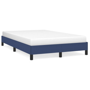 Estructura de cama tela azul 120x190 cm D