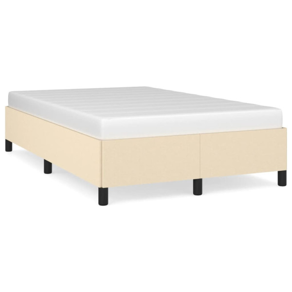 Estrutura de cama em tecido creme 120x190 cm D