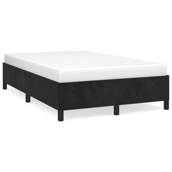 Estructura de cama terciopelo negro 120x190 cm D