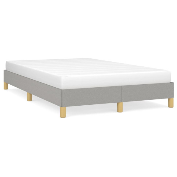 Estrutura de cama de tecido cinza claro 120x190 cm D