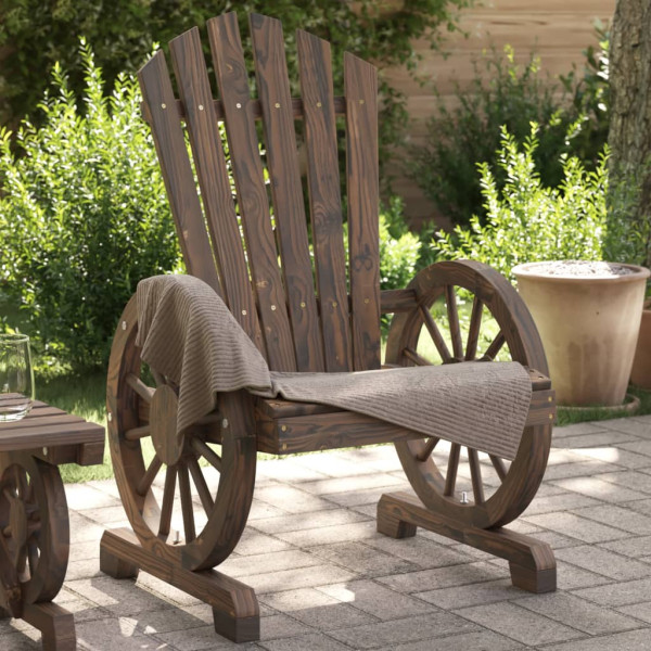 Sillón de jardín Adirondack madera maciza de abeto D