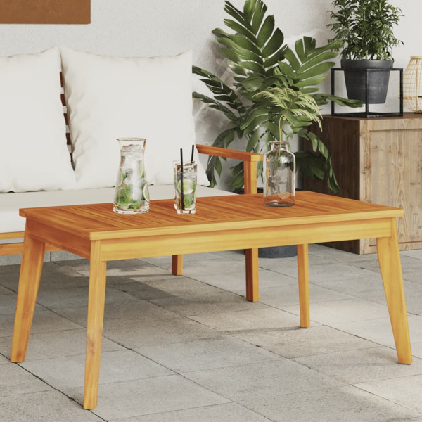 Mesa de jantar de jardim madeira maciça de acacia 100x55x45 cm D